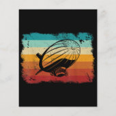 Retro Vintag Zeppelin Dirigible Luftschiff Zepplin (Rückseite)
