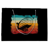 Retro Vintag Zeppelin Dirigible Luftschiff Zepplin Große Geschenktüte (Rückseite)
