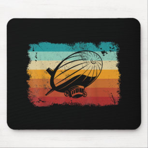 Retro Vintag Zeppelin Dirigible Luftschiff Zepplin Mousepad