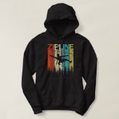 Retro Vintag Zipline Graphic GS20 Hoodie (Design vorne)