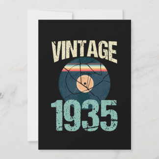 Retro Vintage 1935 85. Geburtstags-Schallplatte Vi Einladung