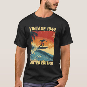 Retro Vintage 1942 Surfliebhaber limitierte Auflag T-Shirt