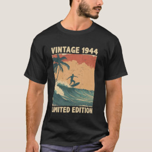 Retro Vintage 1944 Surfliebhaber limitierte Auflag T-Shirt
