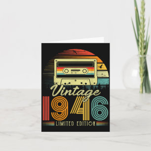 Retro Vintage 1946 Limitierte Auflage 80 Jahre alt Karte