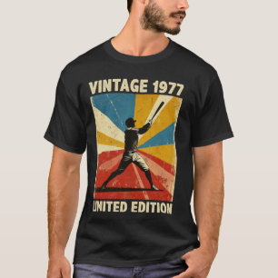Retro Vintage 1977 Baseball-Fan Limited Edition  T-Shirt