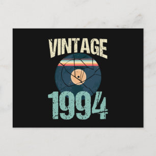 Retro Vintage 1994 26. Geburtstags-Schallplatte Vi Postkarte