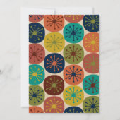 Retro-Vintage 50er-Atomzeitpunkte Mitte des Jahrhu Einladung (Rückseite)