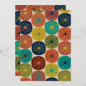 Retro-Vintage 50er-Atomzeitpunkte Mitte des Jahrhu Einladung (Vorne/Hinten)