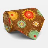 retro Vintage 50er-Blume kitche Muster-Krawatte Krawatte (Gerollt)