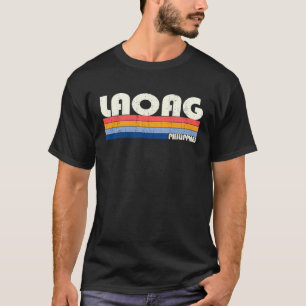 Retro Vintage 70er 80er Stil Laoag, Philippinen T-Shirt