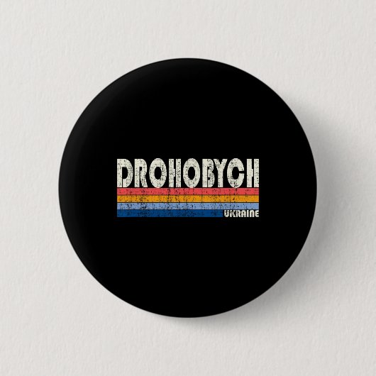 Retro Vintage 70er 80er Style Droho Button (Vorderseite)
