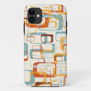 Retro-Vintage-70er-Jahre-Muster in Schattierungen Case-Mate iPhone Hülle
