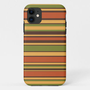 Retro Vintage 70er Streifen Braun Avocado Senf Case-Mate iPhone Hülle