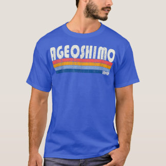 Retro Vintage 70s 80s Style Ageoshimo, Japan  T-Shirt