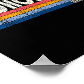 Retro Vintage 70s 80s Style Droho  Poster (Ecke)