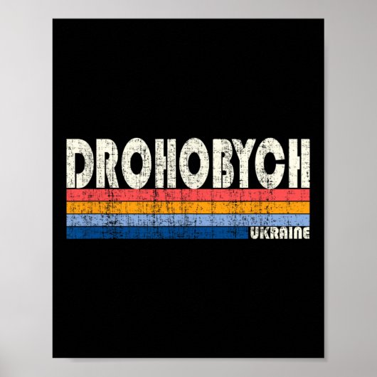 Retro Vintage 70s 80s Style Droho  Poster (Vorne)
