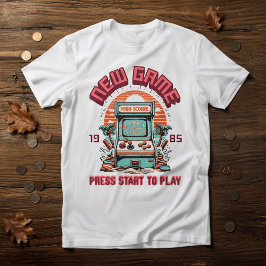 Retro Vintage 80er Arcade-Spiel Strand T-Shirt