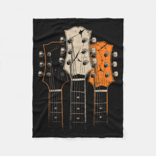 Retro Vintage 80er Jahre Silhouette Rock Musik Git Fleecedecke