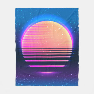 Retro-vintage 80er oder 90er geometrischer Stil ab Fleecedecke