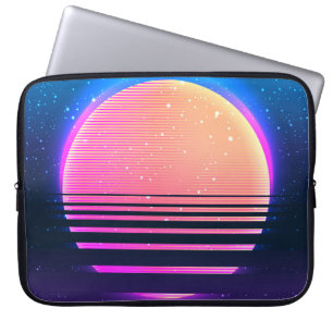 Retro-vintage 80er oder 90er geometrischer Stil ab Laptopschutzhülle