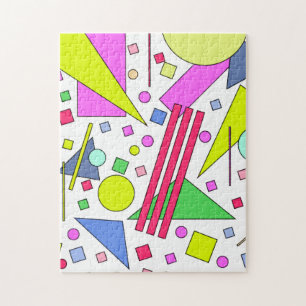 Retro Vintage 80er und 90er Stil Puzzle