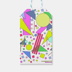 Retro Vintage 80s and 90s Style Geschenkanhänger