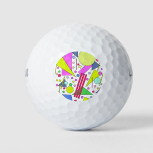 Retro Vintage 80s and 90s Style Golfball