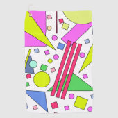 Retro Vintage 80s and 90s Style Golfhandtuch (Vorderseite)