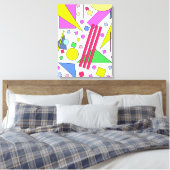 Retro Vintage 80s and 90s Style Leinwanddruck (Insitu (Schlafzimmer))