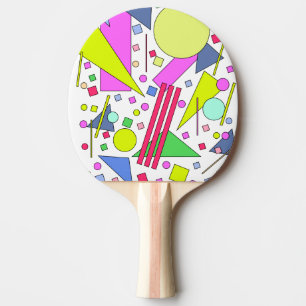 Retro Vintage 80s and 90s Style Tischtennis Schläger