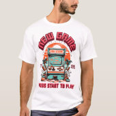 Retro Vintage 80s Arcade Game Beach T-Shirt (Vorderseite)