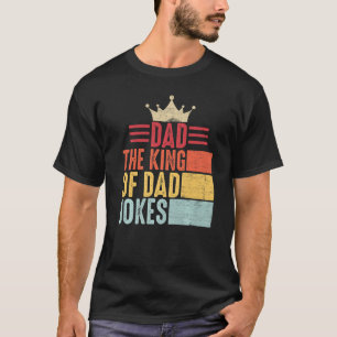 Retro Vintage abgenutztes Zitat Papa der König von T-Shirt