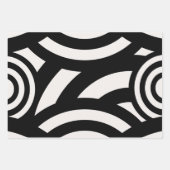 Retro Vintage Abstrakte Arkaden Schwarz-weiß Geschenkpapier Set (Vorderseite)