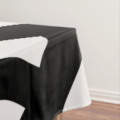 Retro Vintage Abstrakte Arkaden Schwarz-weiß Tischdecke (Beispiel)