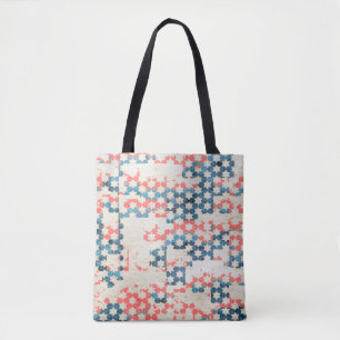 retro-vintage-abstrakter Patchwork-Hintergrund auf Tasche