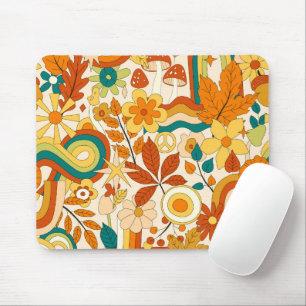 Retro-Vintage-Abstraktes-Modernes Muster Mousepad