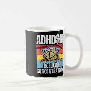Retro Vintage Adhdandd Roll Für Konzentration Lust Kaffeetasse