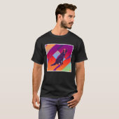 Retro Vintage Aesthetic Flat Coated Retriever T-Shirt (Vorne ganz)