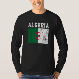 Retro Vintage algerische Flagge Algerische Wurzeln T-Shirt