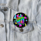 RETRO-VINTAGE ALTE SCHULE DER 80er Jahre Button (Beispiel)