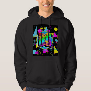 RETRO-VINTAGE ALTE SCHULE DER 80er Jahre Hoodie