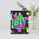 RETRO-VINTAGE ALTE SCHULE DER 80er Jahre Postkarte (Stehend Vorderseite)