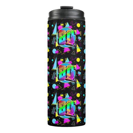 RETRO-VINTAGE ALTE SCHULE DER 80er Jahre Thermosbecher (Vorderseite)