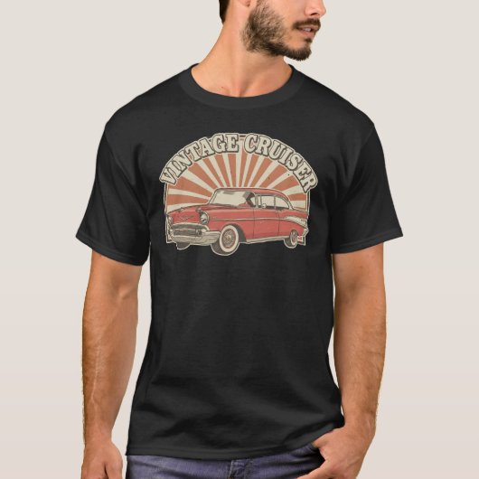 retro vintage American car T-Shirt (Vorderseite)