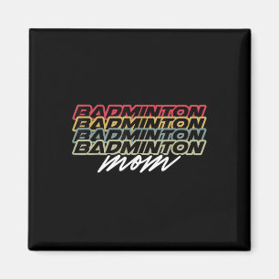 Retro Vintage Amerikanische Flagge Badminton 4. Ju Magnet