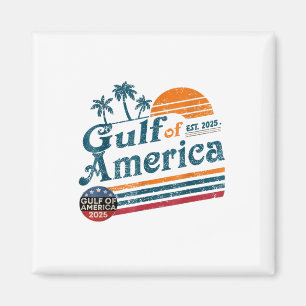 Retro Vintage amerikanische Flagge Mexiko Golf von Magnet