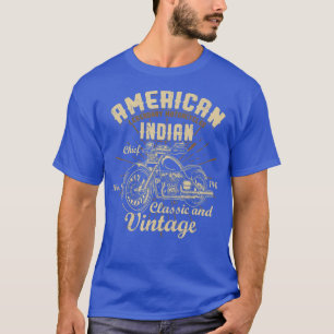 Retro Vintage amerikanische Motorrad indisch für  T-Shirt