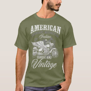 Retro Vintage amerikanische Motorrad indisch für  T-Shirt