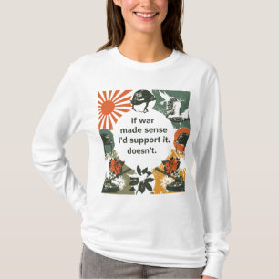 Retro-Vintage-Anti-Kriegs-Statement-Shirt - Kühne  T-Shirt