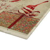 Retro Vintage antike Weihnachtsschmuck Schneidebrett (Ecke)